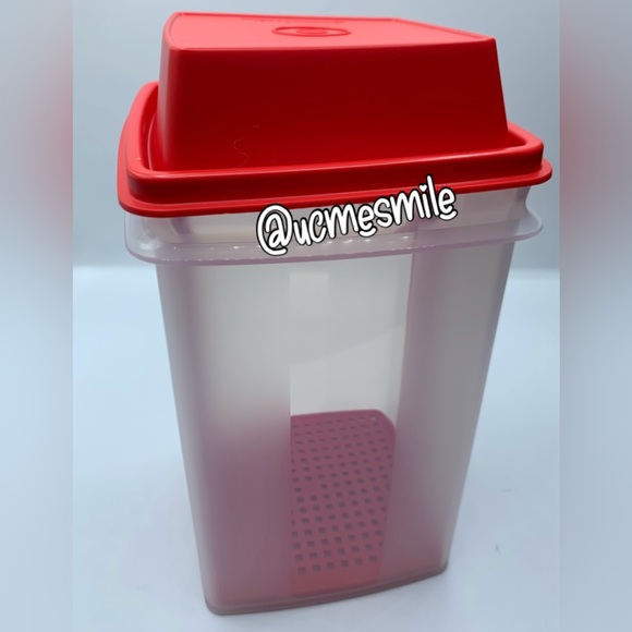 Tupperware Large Sheer/Red Pick-A-Deli Keeper - Picture 3 of 6